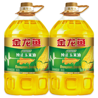 金龙鱼 纯正玉米油4L*2桶非转基因 物理压榨食用油