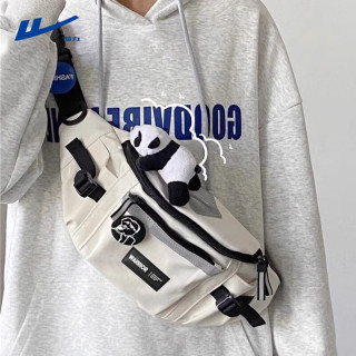 移动端、京东百亿补贴：回力斜挎包男士胸包潮流街拍运动腰包休闲百搭学生情侣款骑行单肩包女