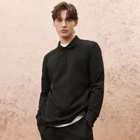 J.Lindeberg 金·林德伯格 2025秋男休闲领口LOGO长袖翻领T恤POLO衫