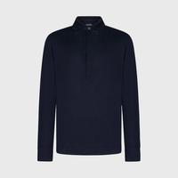 Ermenegildo Zegna 男士休闲简约珠地布针织长袖Polo衫