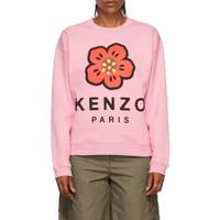 KENZO 女款花朵logo印花圆领长袖卫衣