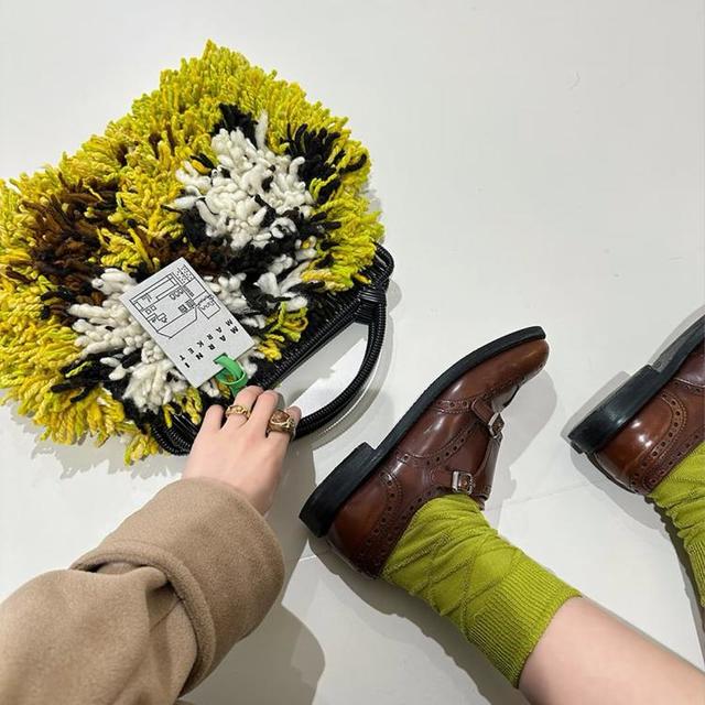 MARNI 设计师款拖布包复古编织包手提包大容量高级感波西米亚风女包