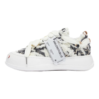 smilerepublic【罗云熙同款】黑白拼色人字粗纹