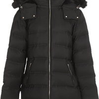 ZARA 【高级轻奢】女极简优雅保暖毛绒帽边设计连帽棉衣棉服外套