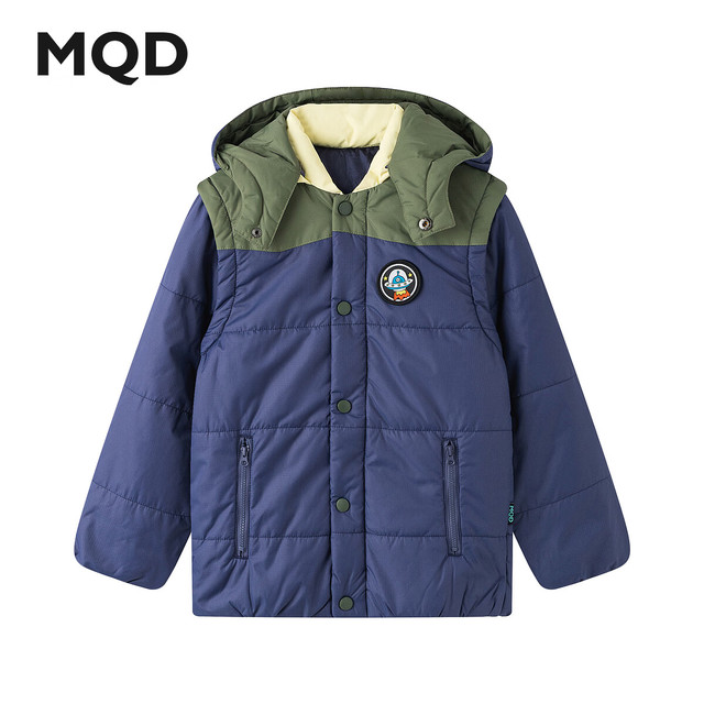 马骑顿 冬季加绒加厚马骑顿棉衣 墨绿 130