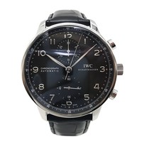 IWC 葡萄牙系列 中性自动机械表 黑盘皮带 IW371447