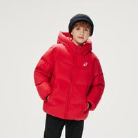 亚瑟士 新年拜年服 亚瑟士童装25年冬季中大童保暖泡芙红色羽绒服