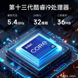  HEXIEHAO/和谐号 高端电竞 台式电脑主机 32英寸显示器  i9-13900HX RTX 5060Ti 32GB 1TB