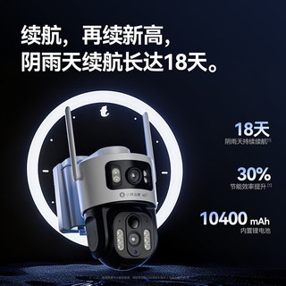 雄迈 XM4g太阳能摄像头 双摄室外户外终身流量免充值无电无网免插电全彩夜视手机远程监控家用360度无死角 4G太阳能套装-无需网电不限流量 太阳能套装+128内存卡