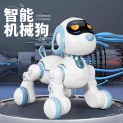 盈佳玩具 盈佳电动编程智能感应可歌可舞能玩特技的早教机器狗玩具供儿