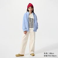 移动专享：优衣库 童装女童灯芯绒长裤/休闲裤宽松阔腿裤裤子480308