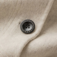 晚白【新品】2025小个子翻领高级感毛呢外套保暖洋气时髦短款羊毛大衣 米色 L