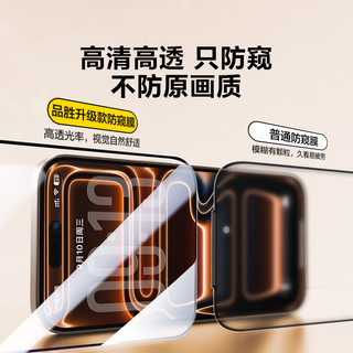  PISEN/品胜 28°防窥 iPhone17/16Pro防窥钢化膜  防窥膜