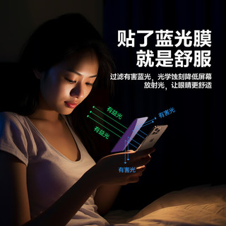  PISEN/品胜 抗蓝光 iPhone17ProMax钢化膜