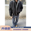 举风okaythxbye美式毛领座山雕棉服男女秋冬加绒加厚水貂毛外套夹克 黑曜石【升级款】 极致性价比 高 L