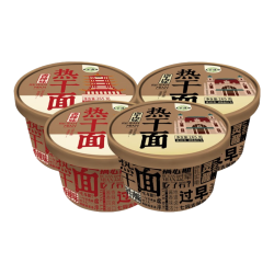 五谷道场 非油炸热干面 卤牛肉/香辣2种口味组合装265g*4盒