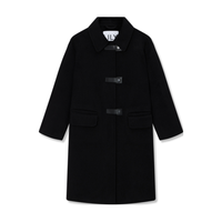LILY 保暖绵羊毛都市休闲英伦风宽松毛呢大衣外套女