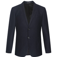 利郎【绵羊毛】毛料西装外套男修身秋季2025商务休闲男士单西上衣 藏蓝(G5QDX051SA) 185A