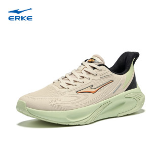 移动端、京东百亿补贴：鸿星尔克 穿梭3ST跑步鞋防暴雨运动鞋软底耐磨防滑革面男鞋防泼水皮面跑鞋 桦木色
