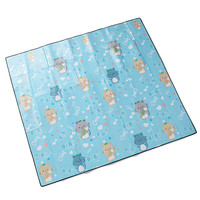 探路者 防潮垫 秋冬户外家庭便携地席可收纳地垫TEFFAK90810 粉蓝印花 200*180