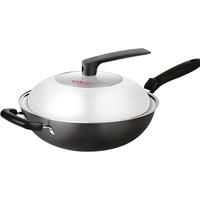 COOKER KING 炊大皇 B49414 炒锅(32cm、粘、无涂层、铸铁)