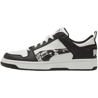 PUMA 彪马 官方 新款男女同款迷彩经典休闲鞋 REBOUND 368876 黑色-白 01 35.5