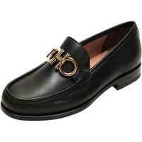 Salvatore Ferragamo 菲拉格慕 GANCINI 男士乐福鞋 712557 黑色 8.5 3E