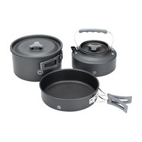 京东京造 户外三合一套锅 JZTG-002 黑色