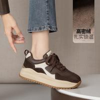 沙驰 25年款时尚拼接复古休闲鞋运动风德训鞋女鞋