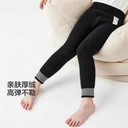 巴拉巴拉 女童打底裤秋冬加绒儿童连裤袜弹力宝宝中大童纯色简约风打底裤