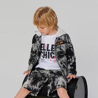 ELLE kids 春秋男童时尚牛仔外套中大童百搭休闲牛仔服