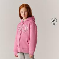 Gap 男女童秋冬洋气仿羊羔绒连帽卫衣外套642656