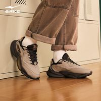 百亿补贴：鸿星尔克 晓光男鞋秋季运动鞋面包鞋皮面休闲鞋厚底复古老爹鞋