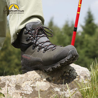 拉思珀蒂瓦（LA SPORTIVA）登山鞋 男女户外徒步鞋防水透气防滑耐磨登山靴Nucleo 橡木/黄玉 36