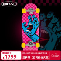 carver Santa cruz「粉鬼手」尖叫之手陆地冲浪板陆冲滑板c5桥 30.2寸 C5支架 偏向街式