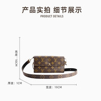 移动端：LOUIS VUITTON 女士单肩手提包 412231 全原金豆豆（底长19）