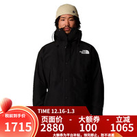 北面 美版男Mountain高端硬壳冲锋衣GTX防水透气秋冬户外防风保暖外套 4HF-黑色 L