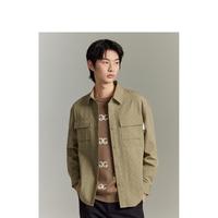 GXG 春季GXG男装多色肌理感工装风口袋衬衫外套男士休闲百搭衬衫