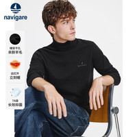 navigare 意大利小帆船男25年可机洗羊毛针织衫高领毛衣内搭1344085501