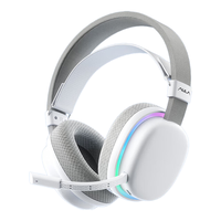 AULA/狼蛛 低延 无线游戏耳机 麦克风 USB7.1声卡 银翼白