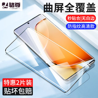 骆尊【2片装】vivo Y200钢化膜曲面防窥膜抗蓝光曲屏全覆盖高清水凝陶瓷膜防爆手机膜 ~ vivo Y200