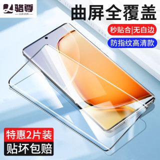 骆尊【2片装】vivo Y200钢化膜曲面防窥膜抗蓝光曲屏全覆盖高清水凝陶瓷膜防爆手机膜 ~ vivo Y200