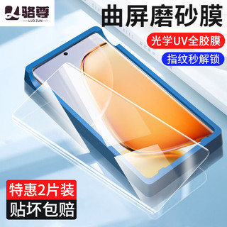 骆尊【2片装】vivo Y200钢化膜曲面防窥膜抗蓝光曲屏全覆盖高清水凝陶瓷膜防爆手机膜 ~ vivo Y200