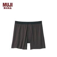 無印良品 MUJI 男式 莱赛尔前开口针织平角裤 FA1B9C5A