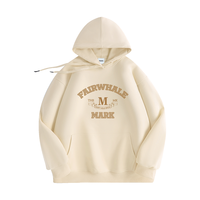 马克华菲 男士卫衣秋冬季休闲透气宽松棉质加绒款潮流青年百搭卫衣男女同款