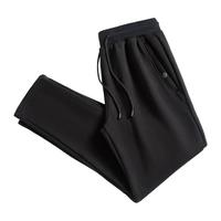 红蜻蜓男士灯芯绒休闲裤秋冬加绒加厚中年保暖长裤爸爸装裤子 1788黑色 190