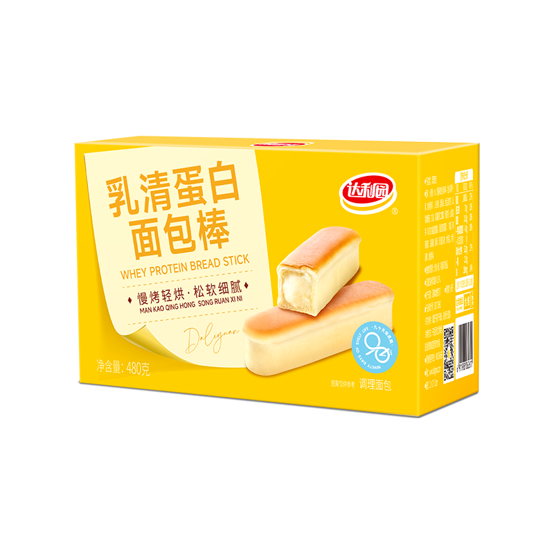 达利园乳清蛋白面包棒 早餐代餐夹心面包学生零食糕点点心整箱