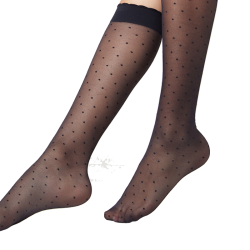 Calzedonia 卡泽意袜女士莱卡柔软触感波点JK袜小腿及膝袜MODG0524