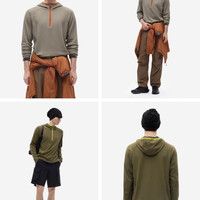 蕉内 男士速干连帽长袖机能T恤 热皮502+++