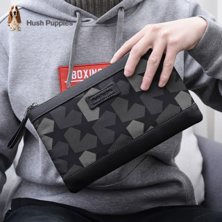 暇步士 手拿包男士帆布包大容量手抓包青年休闲时尚夹包信封包手包男包